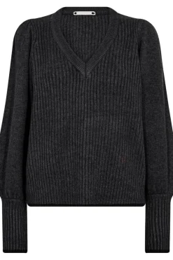 Discount Co´Couture Rowcc Puff Rib V-Knit 32227 140