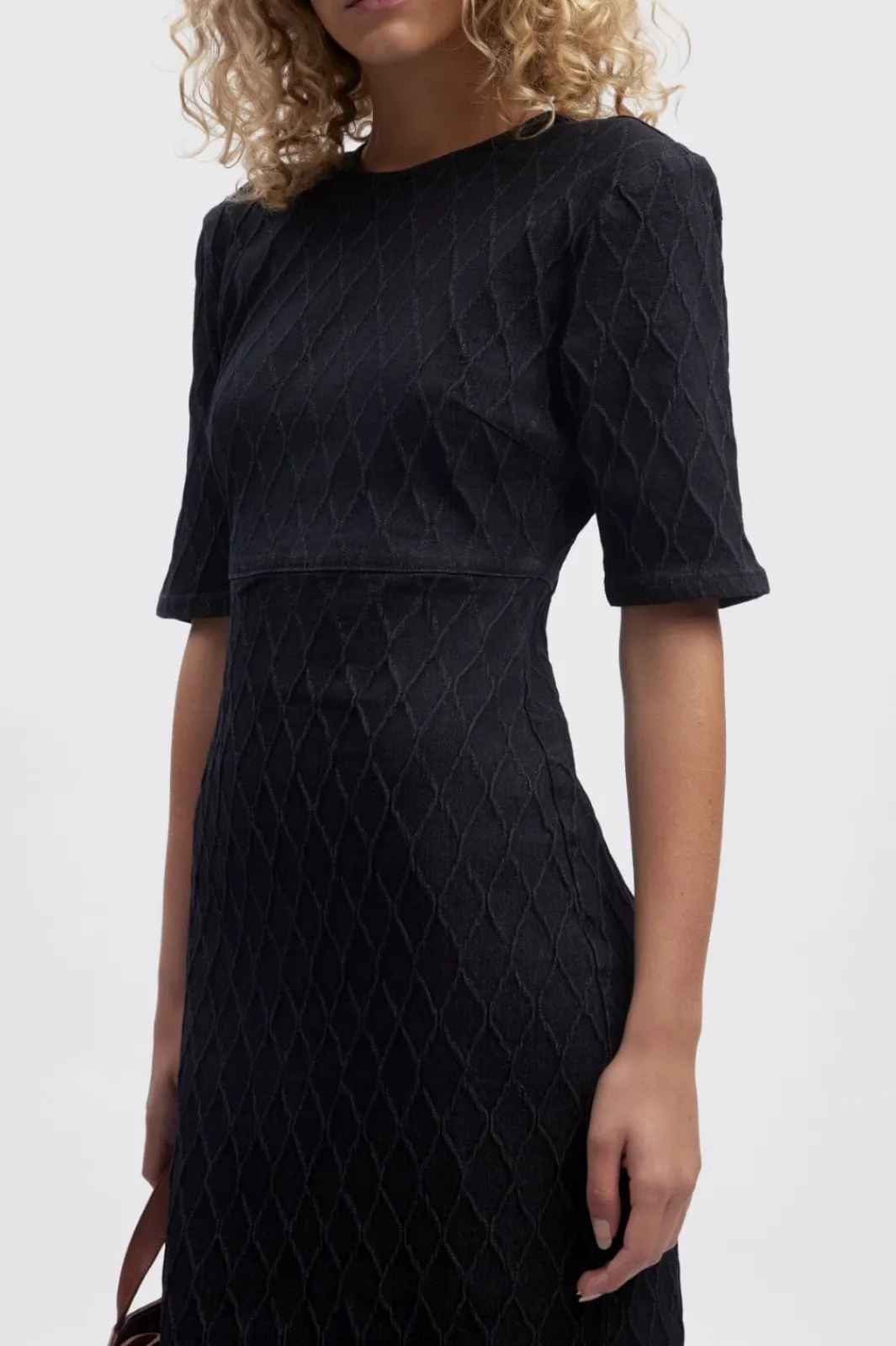Outlet Gestuz Rozeringz Ss Long Dress 100642 Dark Black Wash