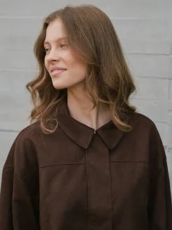 Hot Neo Noir Rubby Faux Suede Jacket 166554 676