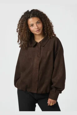 Hot Neo Noir Rubby Faux Suede Jacket 166554 676