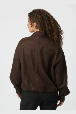 Hot Neo Noir Rubby Faux Suede Jacket 166554 676