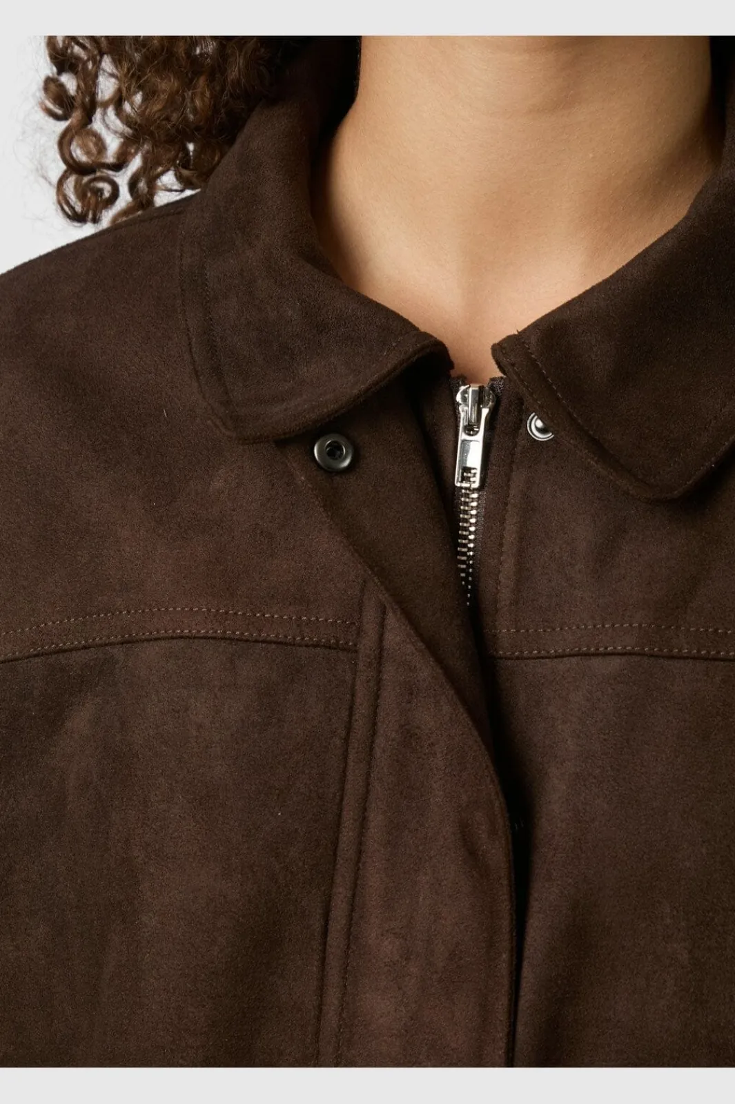 Hot Neo Noir Rubby Faux Suede Jacket 166554 676