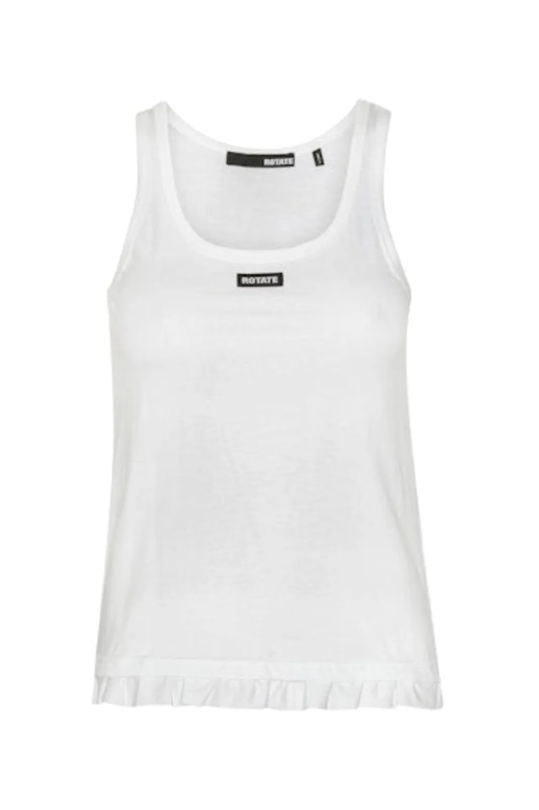 New Rotate Ruffle Hem Tank Top 115281400 400 Bright White
