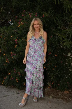 New Valentin Studio Ruffle Wild Garden Dress 165477 146