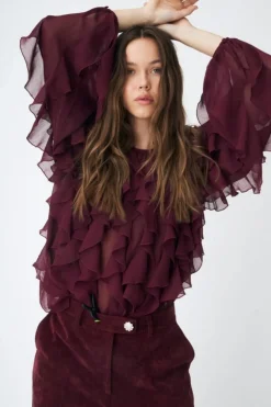 Best Cras Rya Blouse C524 4030 Bordeaux