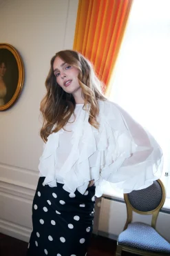 New Cras Rya Blouse C524 1009 Ivory
