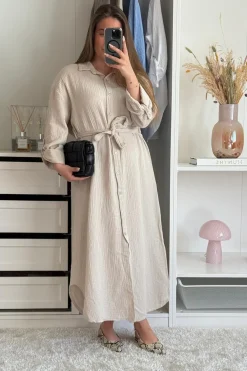 Online A-bee Sabina Dress Beige