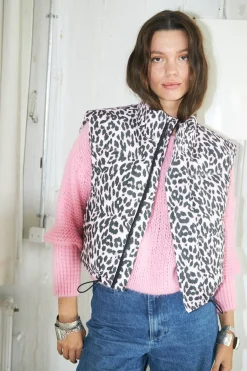 Outlet Lollys Laundry Sadall Vest Sl25579-7000 72 Leopard Print
