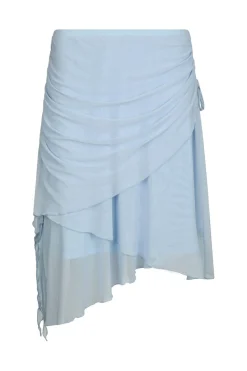 Clearance Neo Noir Saffron Asymmetric Mesh Skirt 165642 145