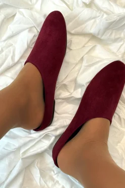 Online Bloom Saffron Loafers Burgundy