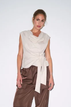 Sale Gossia Sagarago Blouse G2806 Champagne