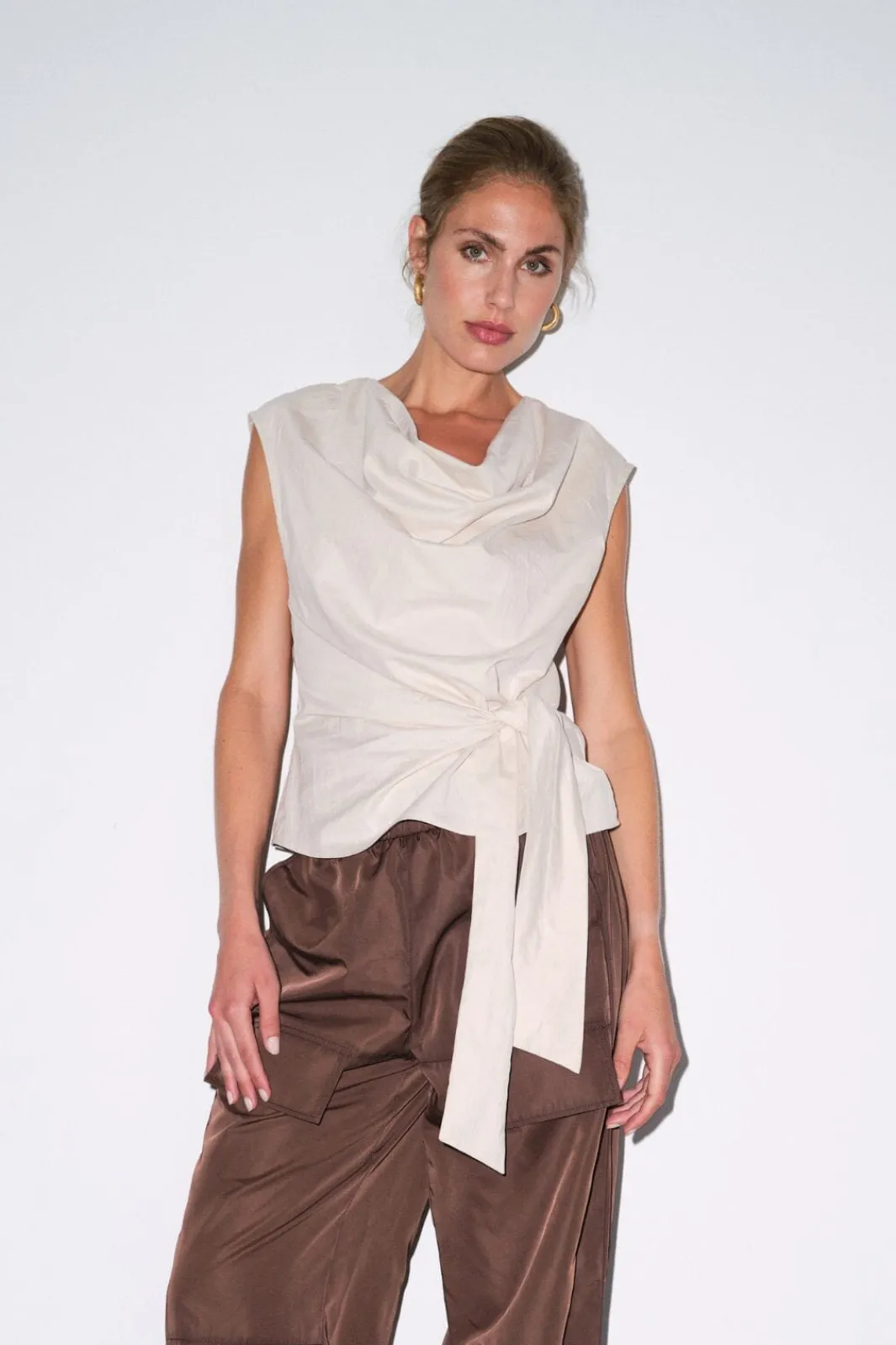 Sale Gossia Sagarago Blouse G2806 Champagne