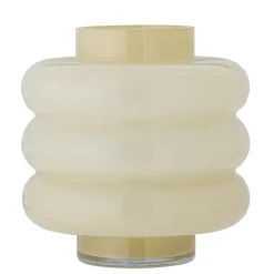 Discount Bloomingville Sahara Vase, Gul, Glas 82061724 Yellow