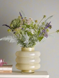 Discount Bloomingville Sahara Vase, Gul, Glas 82061724 Yellow