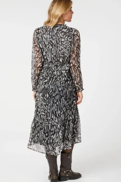 Online Neo Noir Saia Abstract Leo Dress 164414 Black
