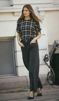 Discount Co´Couture Sallycc Check Ss Blouse 35881 96