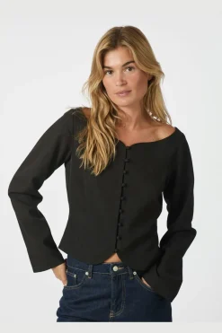 New Neo Noir Salsa Structure Blouse 166610 100