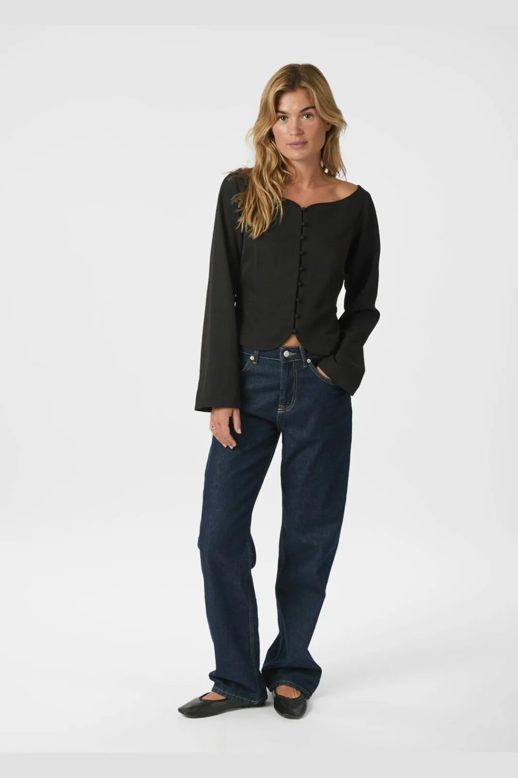 New Neo Noir Salsa Structure Blouse 166610 100