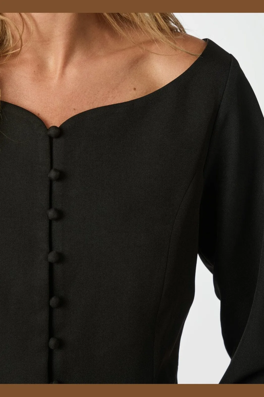 New Neo Noir Salsa Structure Blouse 166610 100