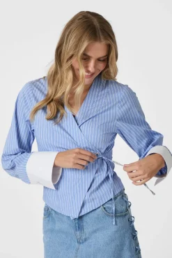 Best Neo Noir Salvia Stripe Shirt 166135 145