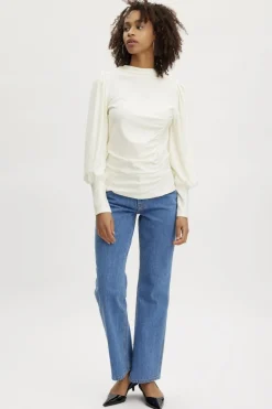 Gestuz Samurillygz Back Emb Tee 110601 Bright White
