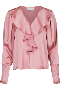 Discount Neo Noir Sandie Sateen Blouse Light Pink