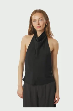 Clearance Neo Noir Sania Heavy Satin Top 167109 100