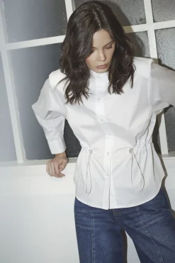 Hot Co´Couture Sannacc Tie Waist Shirt 35893 4000