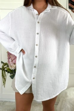 Outlet A-bee Sara shirt Skjorte White