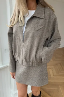 Best BYIC Sarahic Short Jacket A23725 Brown Melange