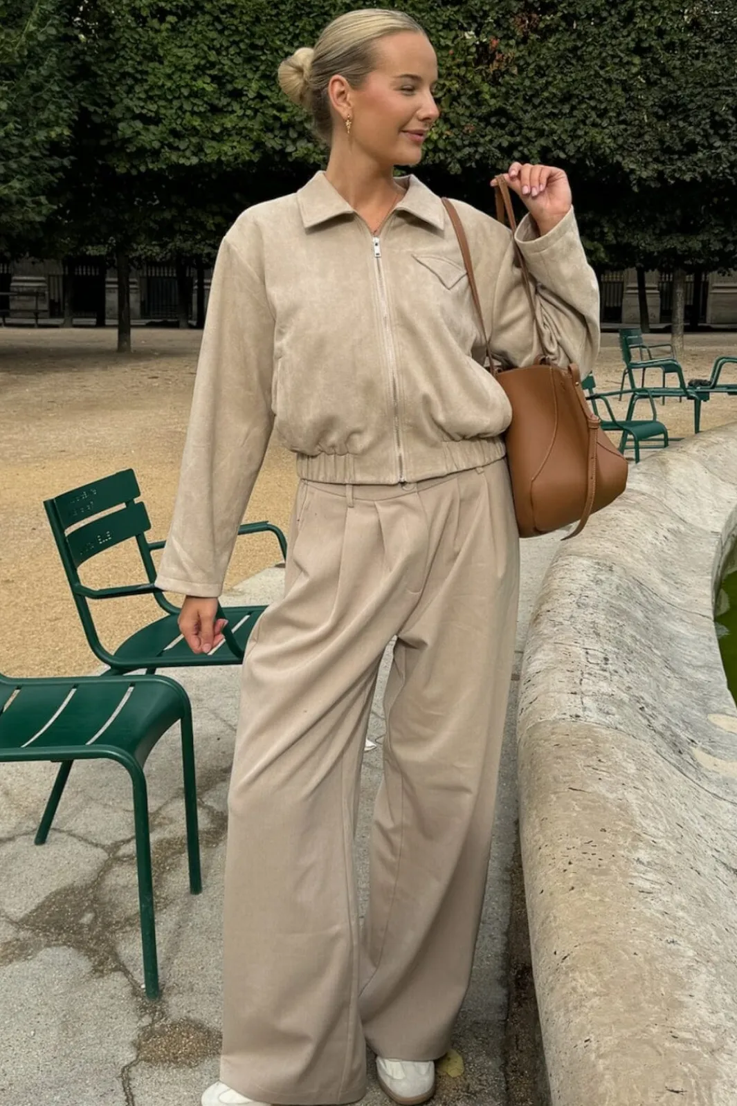 Hot BYIC Sarahic Short Jacket A23725 Light Beige