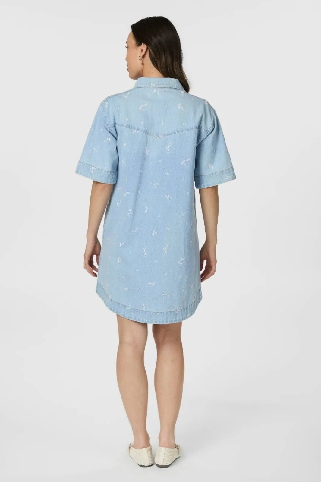 Hot Neo Noir Saras Denim Emb Dress 166045 145