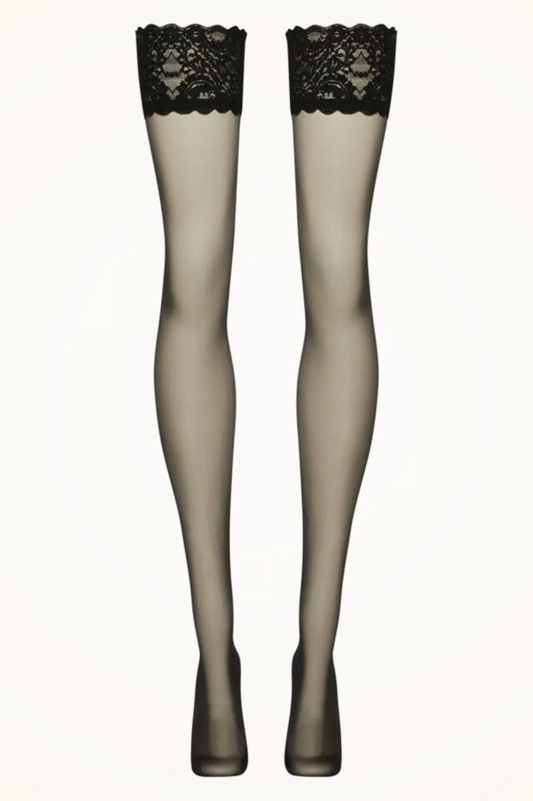 Online Wolford Satin Touch 20 Stay-up 7005 Black