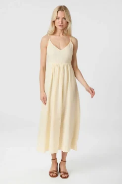 Sale Neo Noir Savani Long Linen Dress 165480 191
