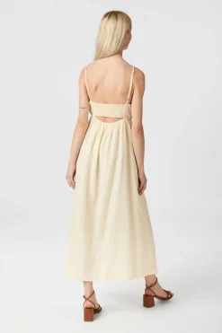 Sale Neo Noir Savani Long Linen Dress 165480 191