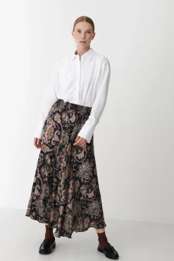 Outlet Karmamia Savannah Skirt 2240 Khaki Paisley