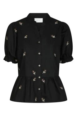 Neo Noir Savy Flower Emb Blouse 166791 100