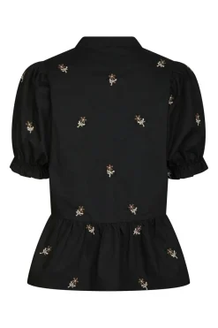 Neo Noir Savy Flower Emb Blouse 166791 100