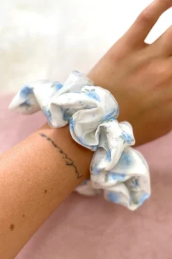 Online A-bee Scarlett Scrunchie Blue