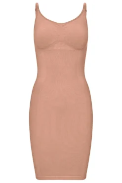 Outlet Lykkeland Ateliér Second Skin Slip Dress Tan