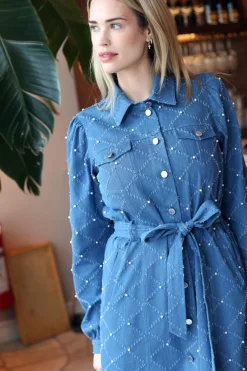 Best Cras Selena Dress 7009 7009 Light Blue