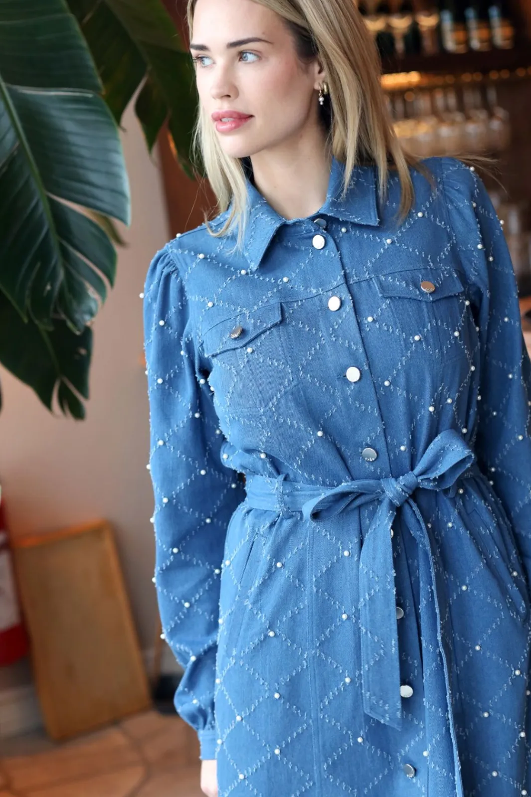 Best Cras Selena Dress 7009 7009 Light Blue