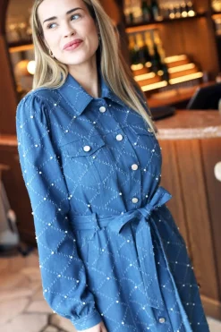 Best Cras Selena Dress 7009 7009 Light Blue