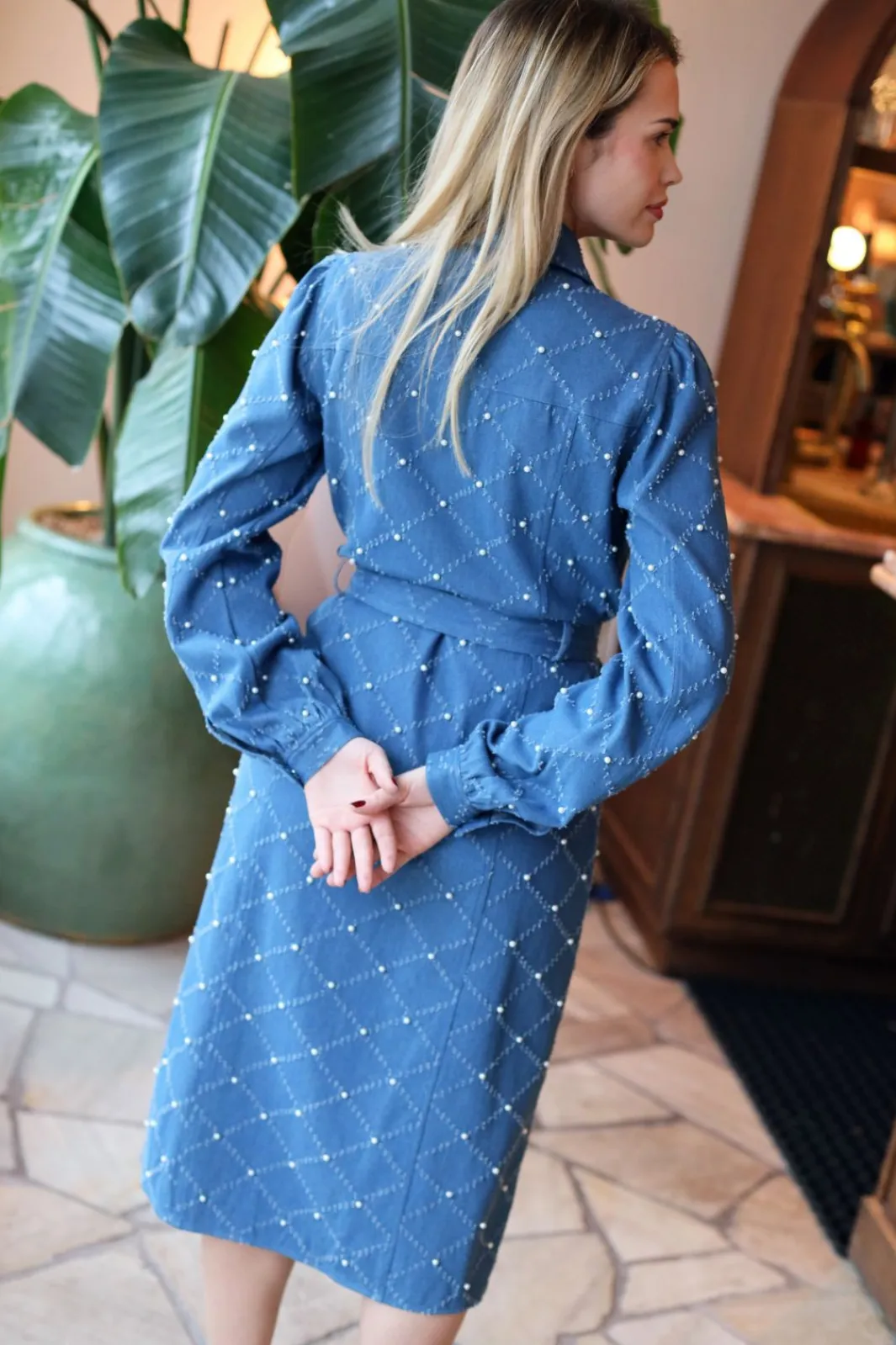 Best Cras Selena Dress 7009 7009 Light Blue