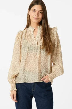 Discount Neo Noir Selfina Graphic Flower Blouse 163522 121