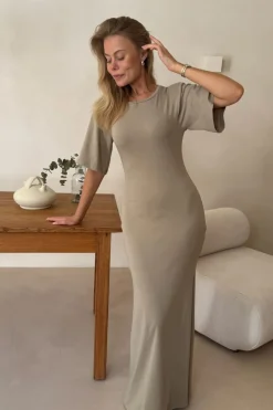 BYIC Selmaic Tshirt Dress A23943 Khaki