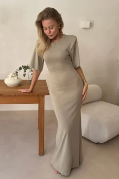 BYIC Selmaic Tshirt Dress A23943 Khaki