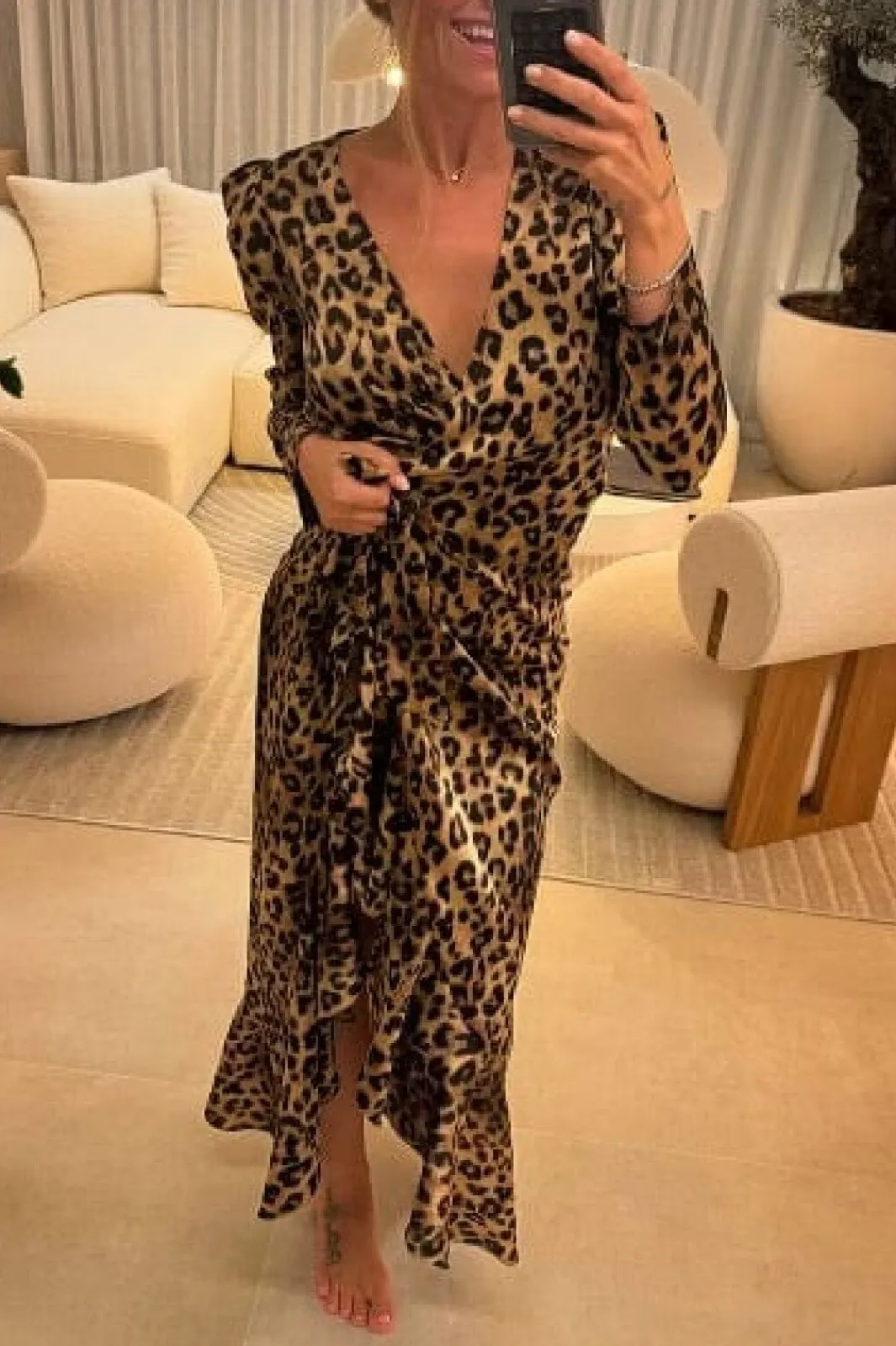 Valentin Studio Senorita Dress Leopard