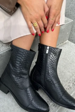Copenhagen Shoes She Croco Black
