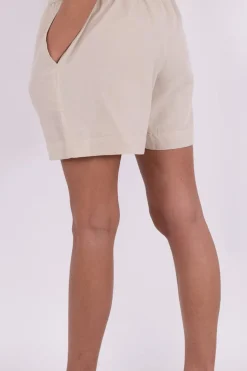 Outlet Neo Noir Shea Linen Shorts Sand